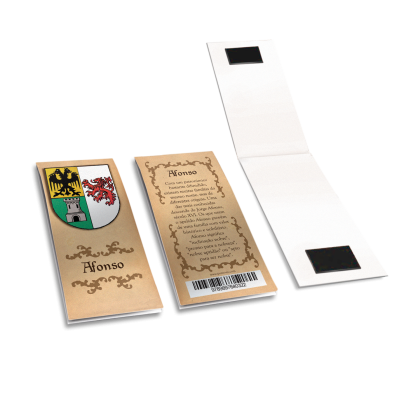 Marcador de livro magn. Heráldica - Apelidos de A a E