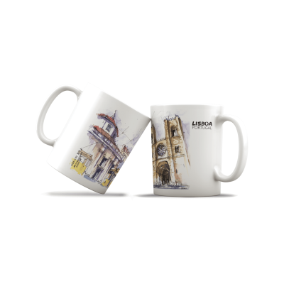 Caneca Lisboa Sketch - Sé de Lisboa