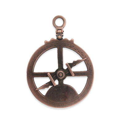 Astrolábio metálico pequeno (c/esp.)