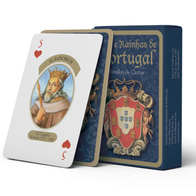 Baralho de cartas «Reis e Rainhas de Portugal»