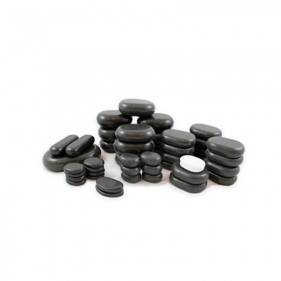 Pedras quentes de basalto: Ideal para massagens e terapias