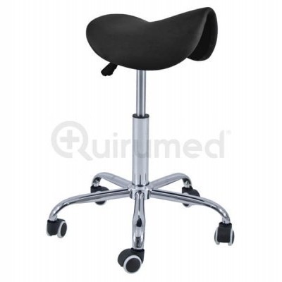 Banco&#x20;Pony&#x20;Cromado&#x20;com&#x20;5&#x20;rodas