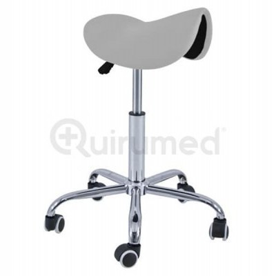 Banco&#x20;Pony&#x20;Cromado&#x20;com&#x20;5&#x20;rodas