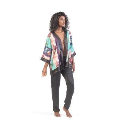 Kimono Curto Etéreo Tricolor