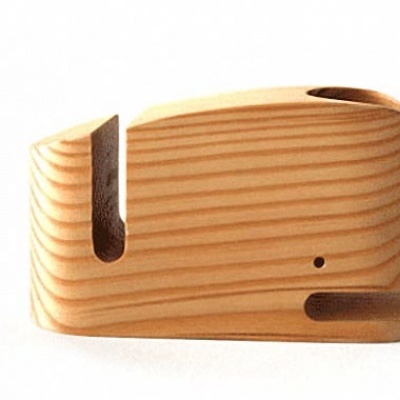 Wood Whale Desk Organizer