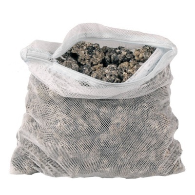 Saco em rede c/ ZIP para matérias filtrantes