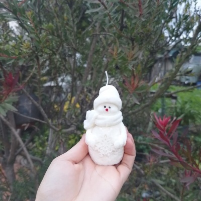 Vela - Boneco de Neve