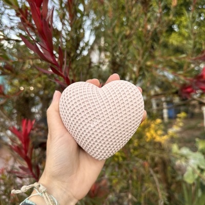 coração Tricotado Grande