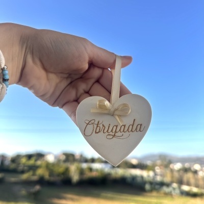 Coração "Obrigada"