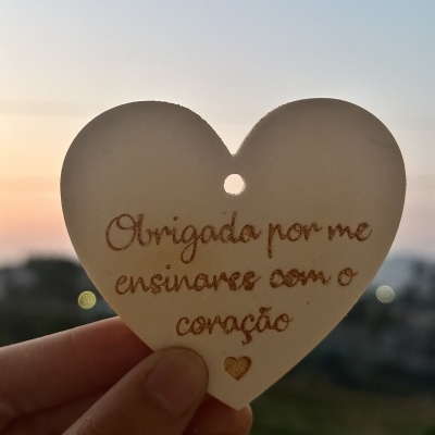 Obrigado por me ensinares com o coração