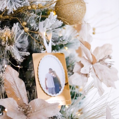 Pendente fotografia e frase