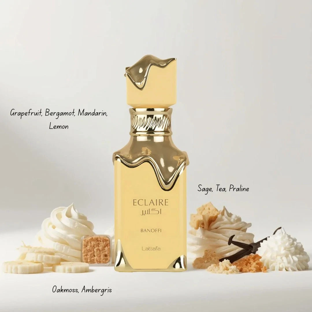 Eclaire Banoffi Lattafa Perfumes Compartilhável 100ml Eclaire Banoffi Lattafa Perfumes Compartilhável 100ml