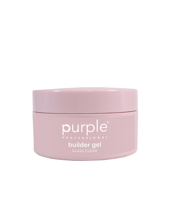 Gel Construtor Purple Glass Clear – Transparente 100g Frasco rosado de gel construtor 'purple professional'
