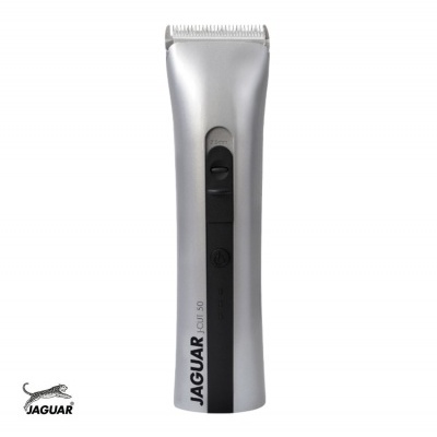 Máquina de cortar cabelo elétrica JAGUAR prata e preto