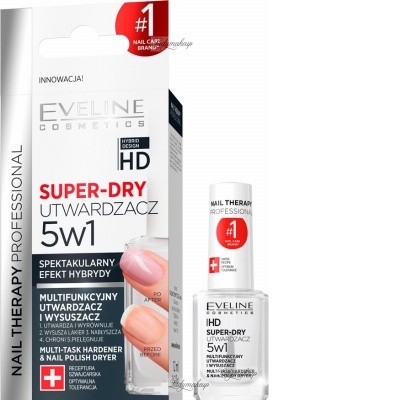 EVELINE - NAIL THERAPY PROFESSIONAL - SUPER SECO - Endurecedor multifuncional e secador 5 em 1 - 12 ml