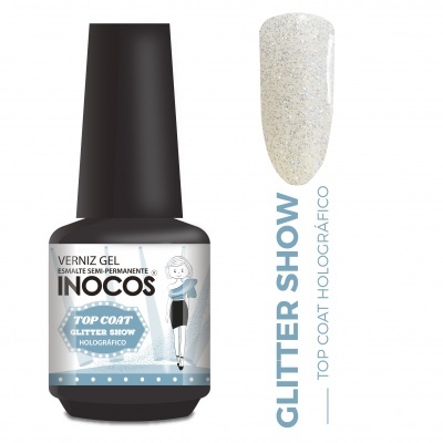 INOCOS TOP COAT GLITTER HOLOG 15ML