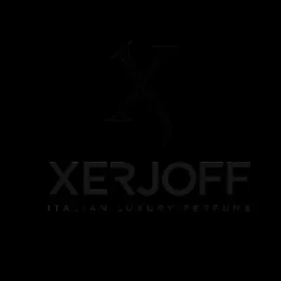 Logotipo XERJOFF com texto ITALIAN LUXURY PERFUME em fundo branco