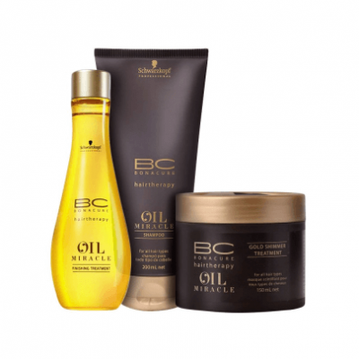 Produtos Schwarzkopf BC Bonacure Oil Miracle para tratamento capilar