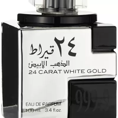 24 Carat White Gold Lattafa Unissex 100ml