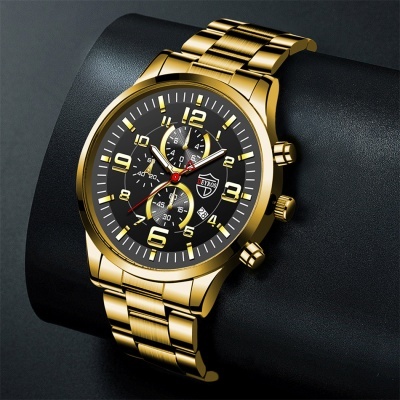 Deyros Fashion Mens Sports Watches for Men Dourado