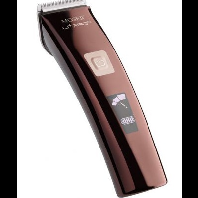 Máquina de cortar cabelo MOSER Li+Pro castanha metálica com display digital