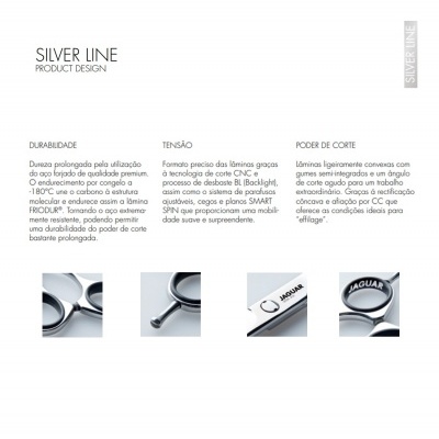 Jaguar Tesoura Desbaste CM 36 Silver Line Jaguar Tesoura Desbaste CM 36 Silver Line