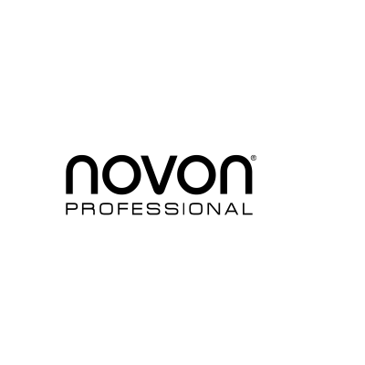 Logótipo Novon Professional em preto sobre fundo branco