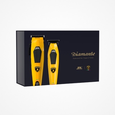 Combo jRL Lamborghini Diamante Hair Clipper & Trimmer Amarelo Combo jRL Lamborghini Diamante Hair Clipper & Trimmer Amarelo