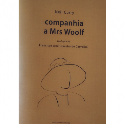 Capa de livro castanha com título e ilustração simples em linha de senhora com chapéu