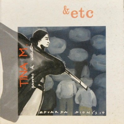 Capa de álbum com ilustração de mulher a tocar violino e texto