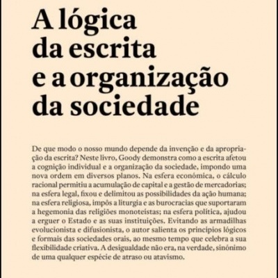 A Lógica da Escrita e a Organização da Sociedade