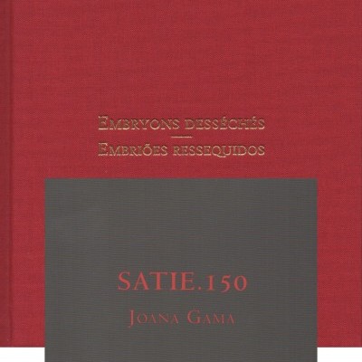 Dois livros empilhados, capa vermelha com dourado e capa cinzenta com texto vermelho.