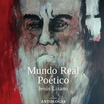 Capa de livro com pintura de rosto envelhecido e texto em branco.