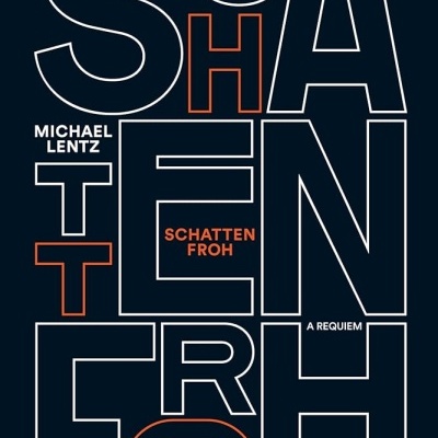 Capa de livro preta com texto branco e laranja