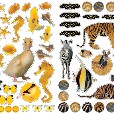 Autocolantes Reutilizáveis - Animais