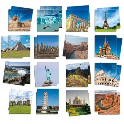 Capas para almofadas com imagens de monumentos famosos e paisagens