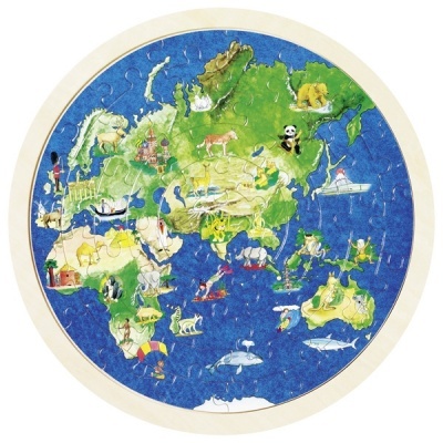 Puzzle Reversível Mapa Mundo