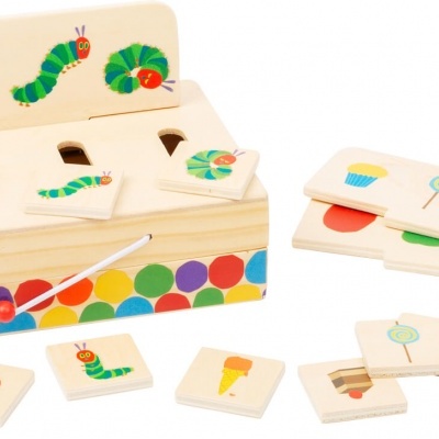 Jogo de Associação da Lagartinha Comilona