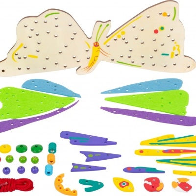 Jogo de Enfiamentos da Lagartinha Comilona