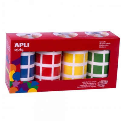 Autocolantes Quadrados - 4 Cores