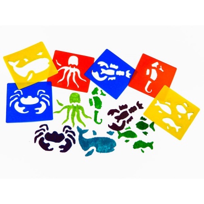 Stencil - Vida Marinha