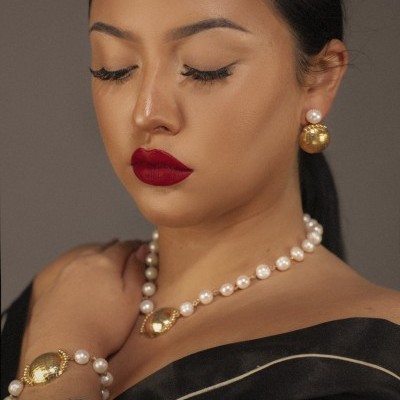 Pulseira de pérolas barrocas em prata 925 (P1283 DV)