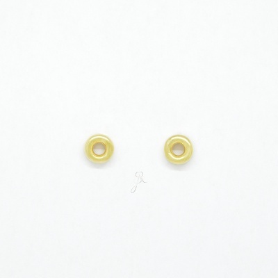 Brincos donut's tornilho Prata 925 com banho de ouro B1186 DV