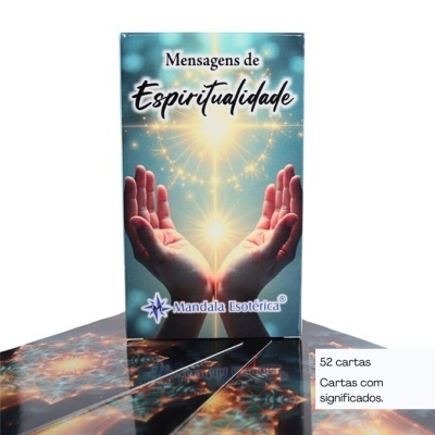 Baralho de cartas 'Mensagens de Espiritualidade' da Mandala Esotérica