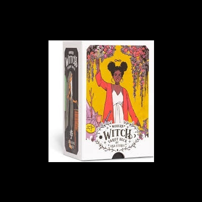 Caixa do baralho de tarô Modern Witch com ilustração colorida