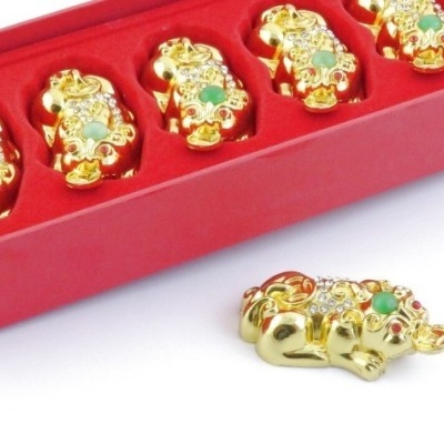 🐉 Amuleto : Dragão Pixiu com Moeda Feng Shui e Cristal da Sorte ✨