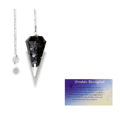 Pêndulo : Orgonite comTurmalina Negra