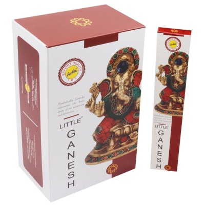 Caixas de incenso LITTLE GANESH com escultura decorativa colorida de Ganesha