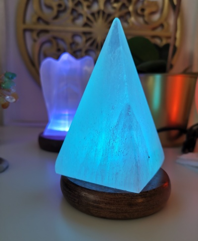 Candeeiro de Selenite - Pirâmide