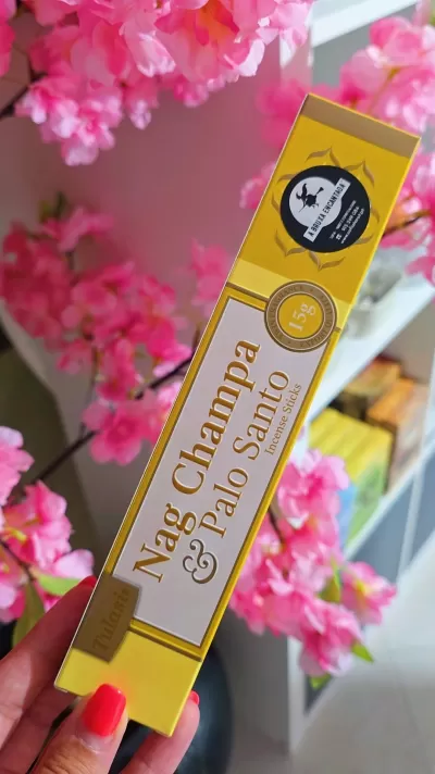 🌿 Incenso Nag Champa – Pau Santo _ Purificante, Boa Sorte e Equilíbrio